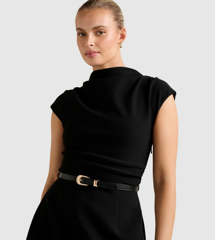 forever new  NATALIE High-Neck 2-in-1 Mini Dress for Women | Best Price UAE